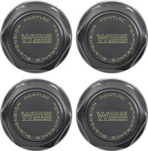 Load image into Gallery viewer, OER Black WS6 Wheel Center Cap Set 1982-1992 Pontiac Firebird and Trans AM