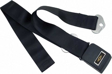 Load image into Gallery viewer, OER Standard Black Seat Belt 1964-1966 Impala Nova Chevelle Bel Air Biscayne