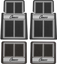 Load image into Gallery viewer, OER 4 Piece Black/Gray Carpeted Floor Mat Set 1967-2002 Chevy Camaro Models
