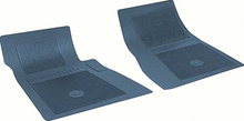 Load image into Gallery viewer, OER 2 Piece Dark Blue Front Bow Tie Floor Mat Set 1962-1978 Chevrolet Vehicles