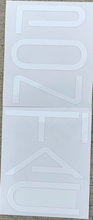 Load image into Gallery viewer, White Rear Lettering Overlay Decal 1993-2002 Pontiac Firebird/Trans AM