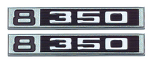 Load image into Gallery viewer, OER Front Fender 8/350 Emblem Set 1969-1972 Chevy and GMC Pickup Trucks