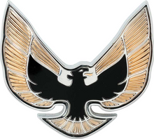 Load image into Gallery viewer, OER Gold and Black Front End Bird Emblem For 1974-1976 Firebird and Trans AM
