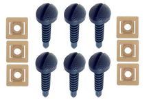 Load image into Gallery viewer, Navy Blue Hatch Panel Trim Screw and Nut Set 1982-92 Firebird/Trans AM & Camaro