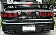 Load image into Gallery viewer, Reflectiv Black Rear Lettering Overlay Decal 1993-2002 Pontiac Firebird/Trans AM