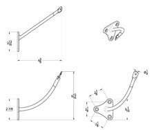Load image into Gallery viewer, United Pacific Right Hand Exterior Black Mirror Arm 1955-1959 Chevy/GMC Trucks