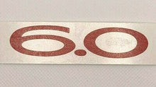Load image into Gallery viewer, Reflective Red "6.0L"" Trunk Declid Overlay Emblem 2004-2006 Pontiac GTO Models