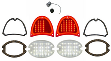 Load image into Gallery viewer, United Pacific 32 LED Sequential Tail/Backup Light Set 1957 Chevy Bel Air 150