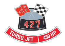 Load image into Gallery viewer, OER 427 With 450 HP Air Cleaner Decal Set Camaro Nova Chevelle Impala Corvette