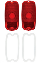 Load image into Gallery viewer, United Pacific Tail Lamp Lens and Gasket Set For 1960-1966 Chevy Fleetside Truck