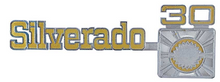 Load image into Gallery viewer, OER Silverado 30 Front Fender Emblem 1975-1980 Chevy Pickup Trucks