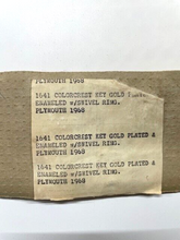 Load image into Gallery viewer, NOS Key Mate 1641 Colorcrest Gold Plated Key Blank For 1968 Plymouth Valiant