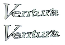 Load image into Gallery viewer, Chrome Script Fender Emblem Set For 1971-1977 Pontiac Ventura Models USA Made