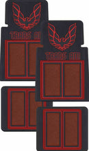 Load image into Gallery viewer, OER 4 PC Red/Black Carpet Floor Mat Set 1967-2002 Pontiac Firebird & Trans AM