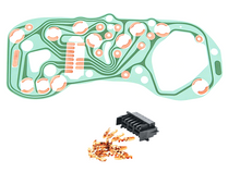 Load image into Gallery viewer, OER Instrument Panel Printed Circuit Board 1974-1979 Pontiac Firebird W/ Gauges