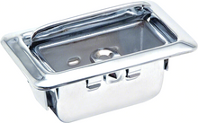 Load image into Gallery viewer, OER Chrome Ribbed Lid Rear Ashtray Assembly For 1967-1976 Camaro Firebird Impala