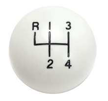 Load image into Gallery viewer, White 4 Speed Shift Knob 1970-1974 Pontiac Firebird GTO Lemans Grand Prix
