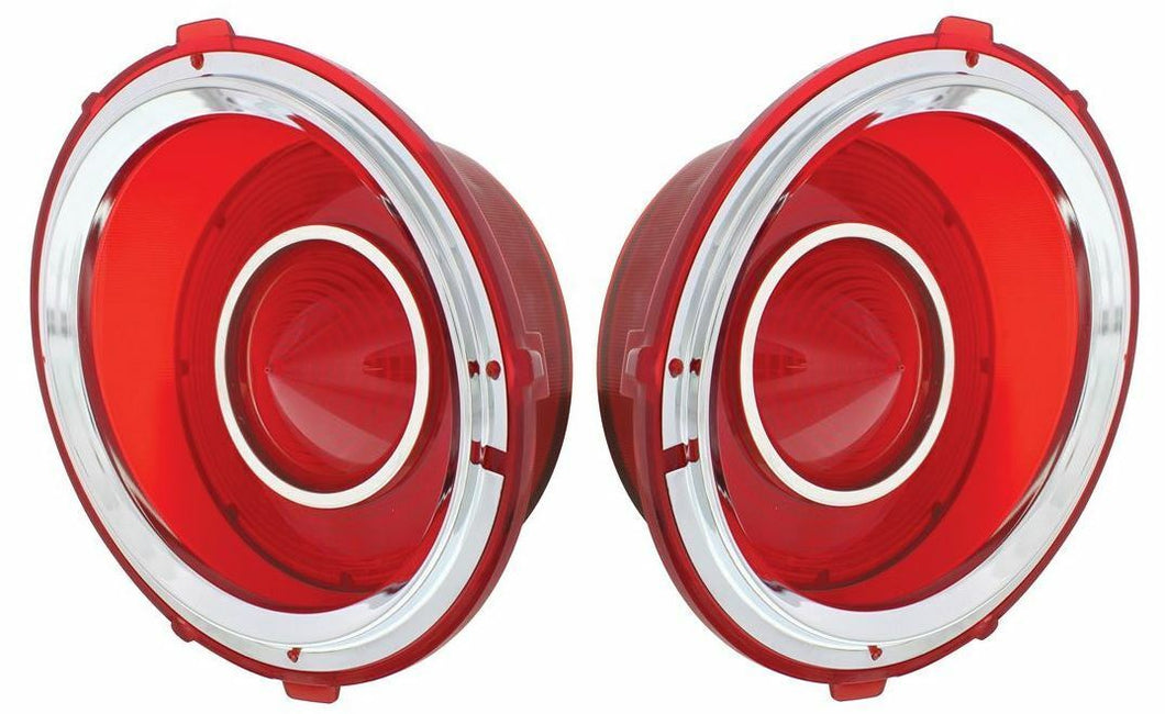 United Pacific Tail Light Lens Set 1970-1973 Chevy Camaro RS Rally Sport Models