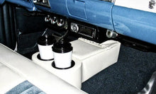 Load image into Gallery viewer, White Low Rider Universal Musclecar Hotrod Floor Console With Cup Holders
