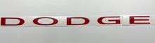 Load image into Gallery viewer, Red Dodge Trunk Lettering Overlay Decal For 2011-2023 Dodge Charger
