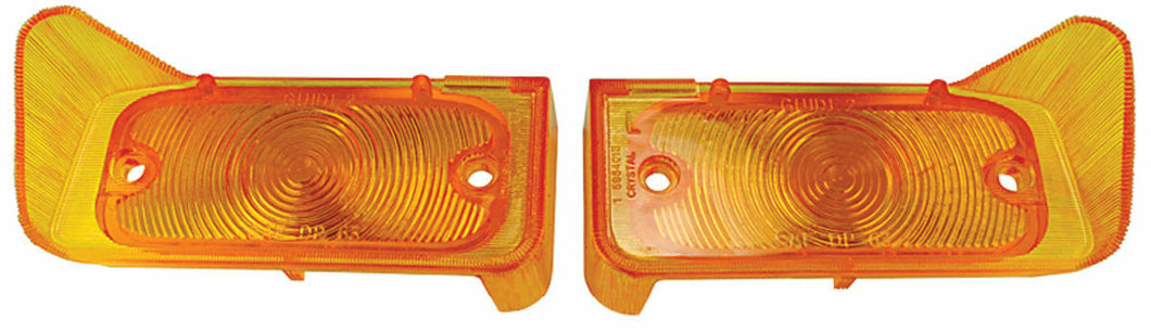 RestoParts Amber Park Lamp Lens Set 1964 GTO 1964 and 1966-1967 LeMans Tempest