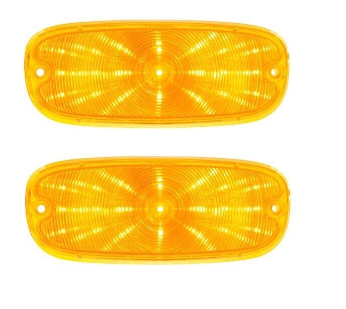 United Pacific LED Amber Park Lamp Light Set For 1958-1959 Chevy Pickup Trucks