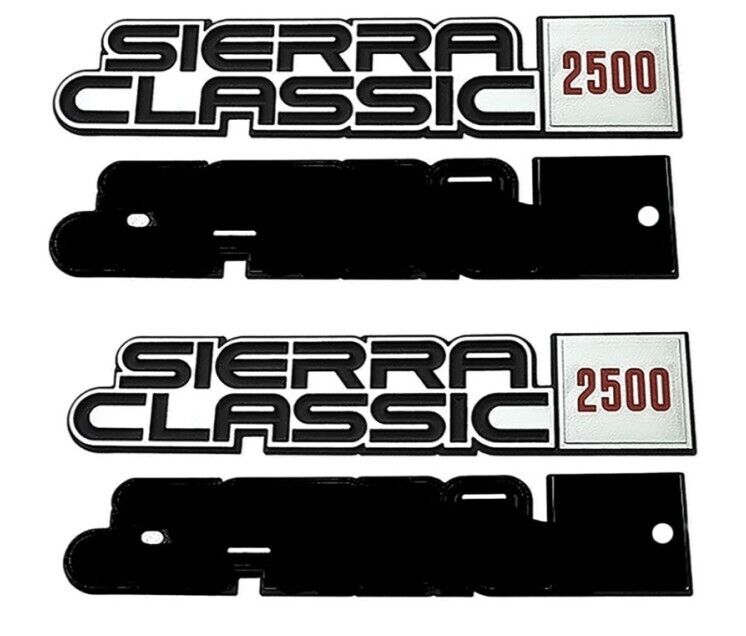 OER Reproduction Front Fender Emblem Set For 1981-1986 GMC Sierra Classic 2500