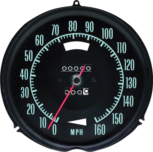 OER Reproduction 160MPH Speedometer W/O Speed Warning 1968 Chevrolet Corvette