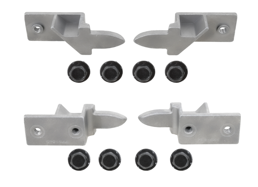 OER Door Glass Rear Stop Set With Bolts For 1968-1969 Camaro and Firebird