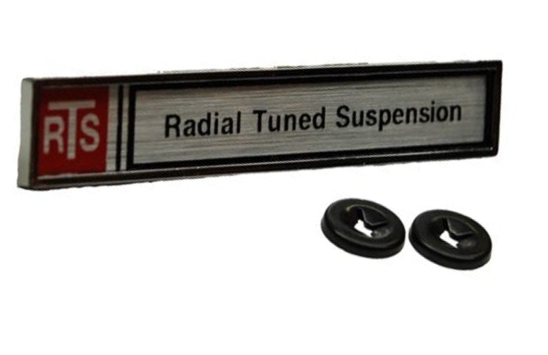 Radial Tuned Suspension Dash Emblem 1974-1981 Pontiac Firebird and Trans AM