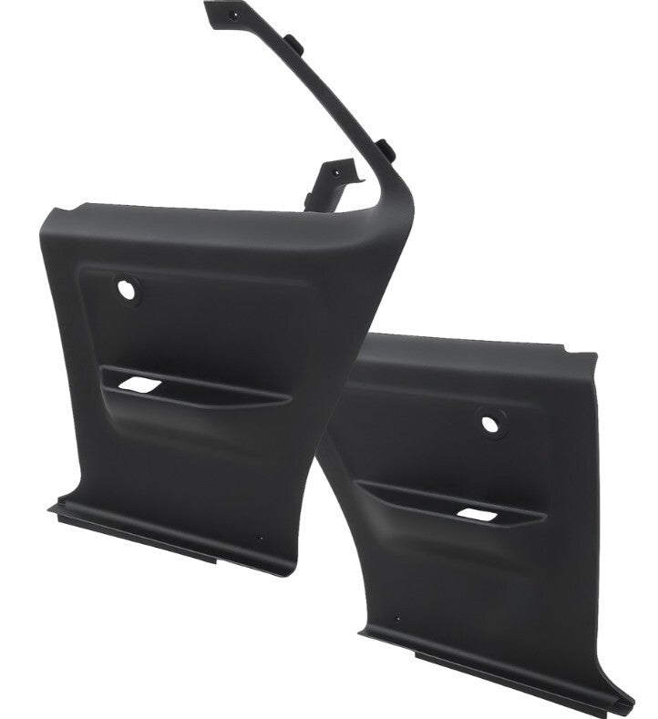 OER Black Interior Rear Side Panel Set For 1973-1974 Chevy Nova and Olds Omega