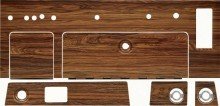 1969 Camaro Complete Dash Woodgrain Set