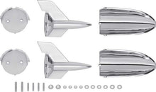 Load image into Gallery viewer, OER Diecast Hood Rocket Set For 1957 Chevy Bel Air Del Ray Nomad 150 and 210
