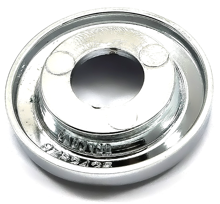 OER Chrome Ignition Switch Bezel For 1960-1965 Chevy Bel Air, Biscayne, Impala – Diecast Zinc
