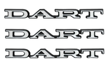 Load image into Gallery viewer, OER Diecast Front Fender and Trunk Lid Emblem Set For 1971-1974 Dodge Dart
