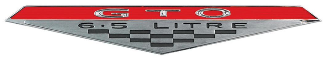 Zinc Die-Cast Door Panel Emblem For 1965-1968 Pontiac GTO Made in the USA