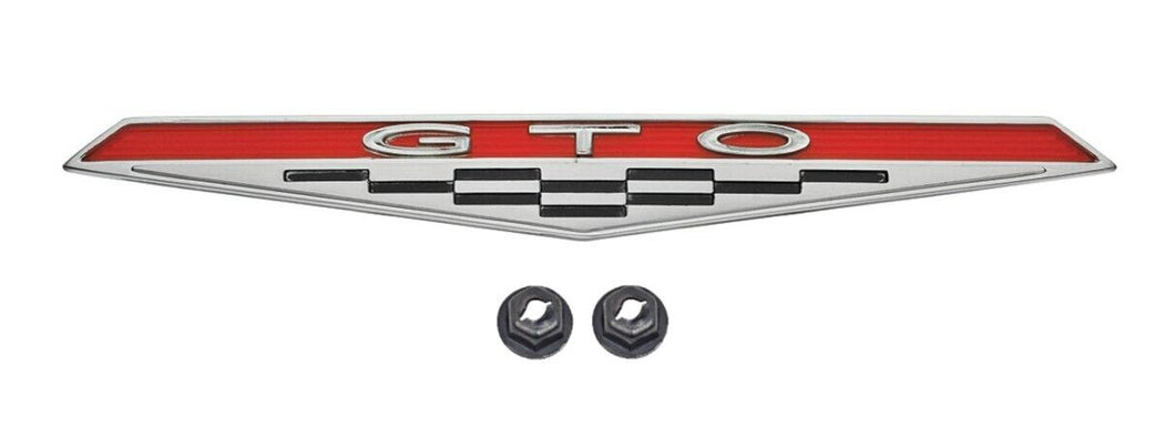 Zinc Diecast GTO Nameplate Dash Emblem For 1964 Pontiac GTO Made in the USA