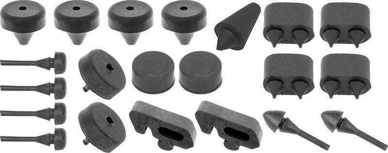 OER K88062 1969 Chevy Camaro RS Rubber Stopper Kit Doors Hood Trunk Lid Console