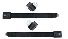 Load image into Gallery viewer, OER Black Retractable Seat Belt Pair For 1968-1972 Pontiac GTO Chevy Chevelle
