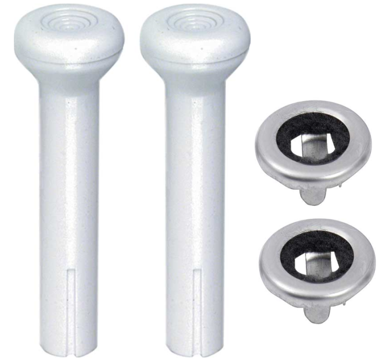 OER Off White Door Lock Knob Set For 1968-1986 Chevy and GMC Pickup Trucks