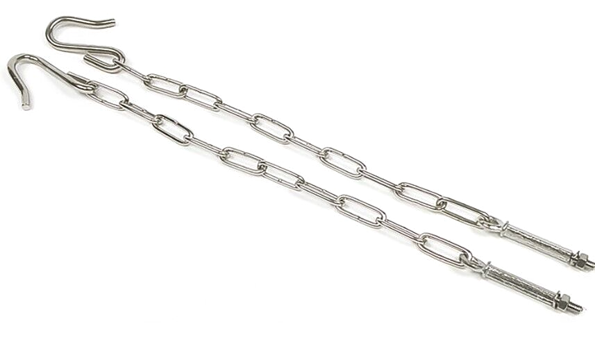 OER Stainless Tailgate Chain Set For 1941-1953 Chevy and GMC Stepside Trucks