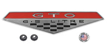 Load image into Gallery viewer, Diecast 6.5 Litre Front Fender Emblem For 1964-1968 Pontiac GTO Made in the USA

