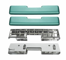 Load image into Gallery viewer, RestoParts Aqua Front Armrest Base and Pad Kit 1965-1967 Oldsmobile Cutlass/442
