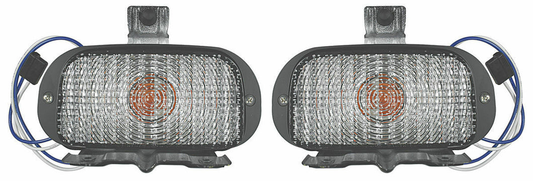 RestoParts Clear Park Lamp Lens Set 1969 Chevy El Camino