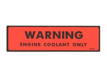 Load image into Gallery viewer, Warning Engine Coolant Only Decal For 1974-1977 Chevy Corvette and Impala
