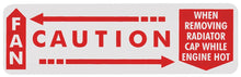 Load image into Gallery viewer, Fan Caution Decal For 1962-1964 Grand Prix and 1962-1963 Bonneville and Catalina
