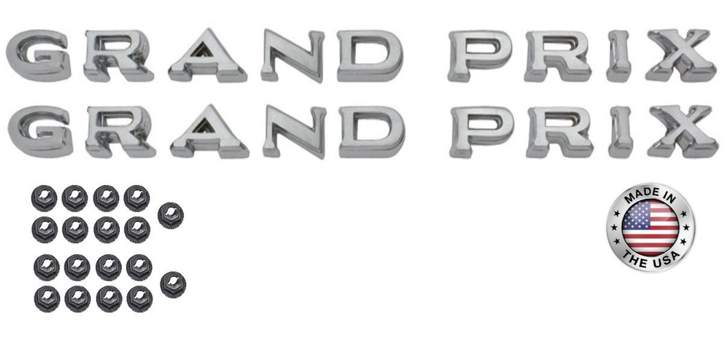 Fender Emblem Letter Set For 1969 Pontiac Grand Prix Models Made in the USA