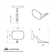 Load image into Gallery viewer, United Pacific Right Hand Mirror With LED Turn Signal 1968-1979 Chevy and GM Passenger Car Models
