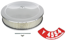 Load image into Gallery viewer, 14x3 Chrome Air Cleaner Assembly With 455HP-4BBL Decal Firebird GTO Grand Prix
