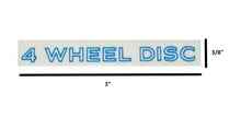 Load image into Gallery viewer, Blue 4 Wheel Disc Door Handle Insert Decal For 1970-1981 Firebird and Camaro
